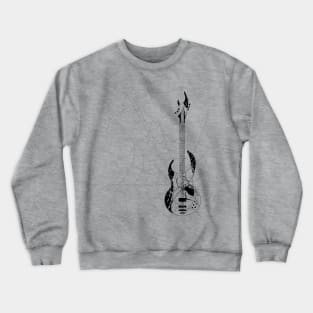 Spider Guitar B&W Crewneck Sweatshirt